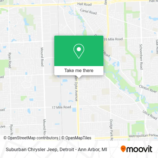 Suburban Chrysler Jeep map
