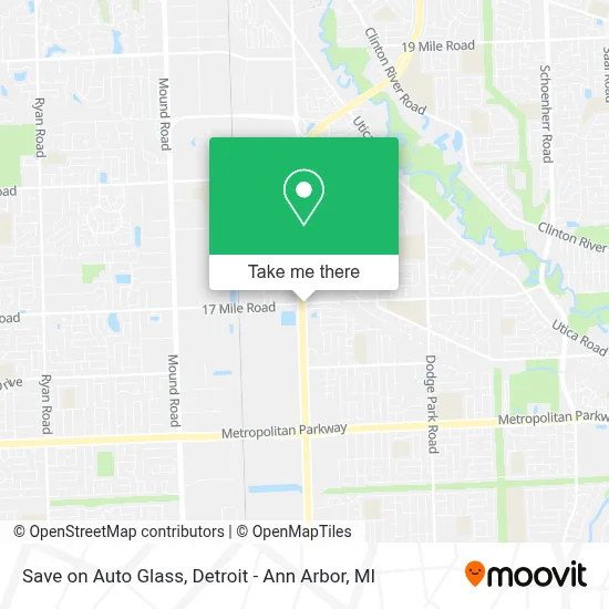 Save on Auto Glass map
