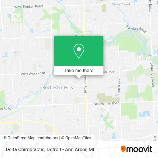 Delta Chiropractic map