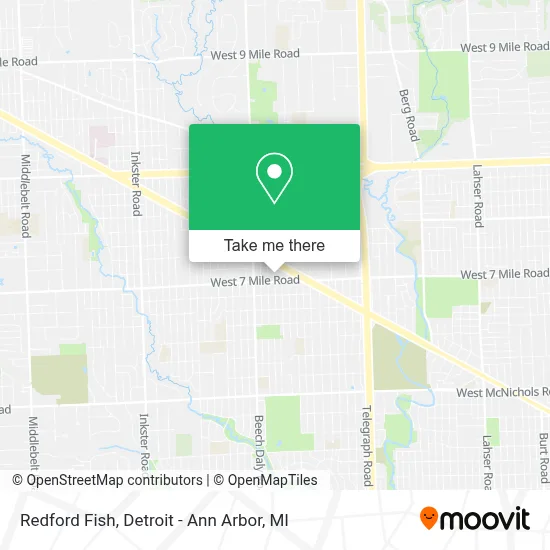 Redford Fish map