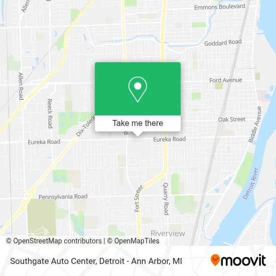 Southgate Auto Center map