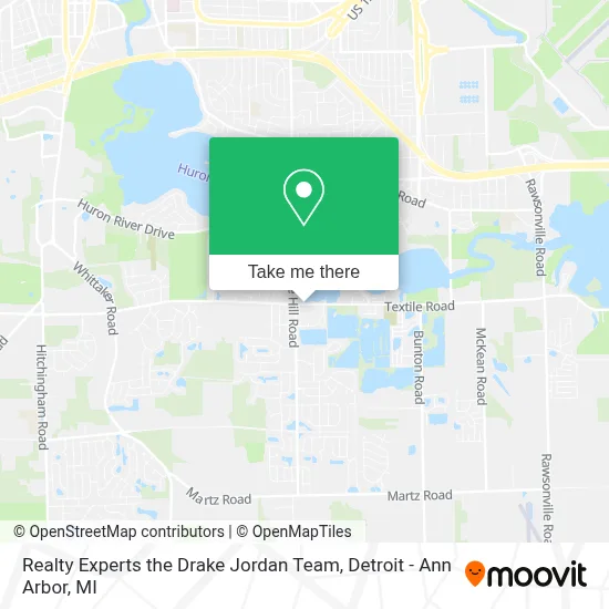 Realty Experts the Drake Jordan Team map