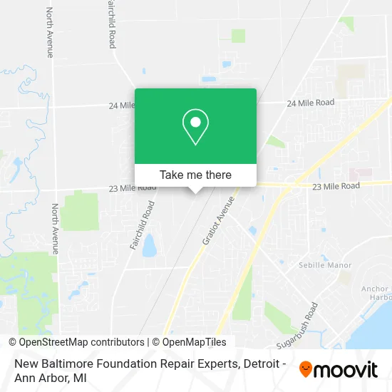 New Baltimore Foundation Repair Experts map