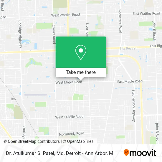 Dr. Atulkumar S. Patel, Md map