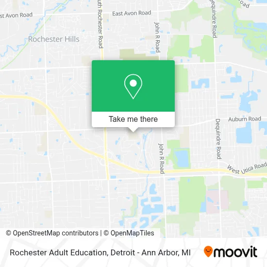 Rochester Adult Education map