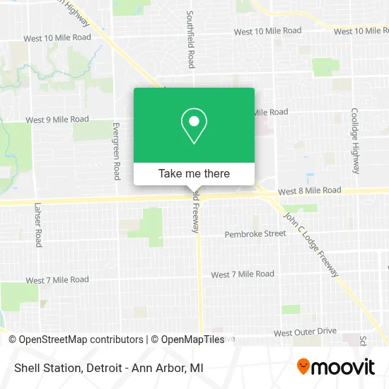 Shell Station map