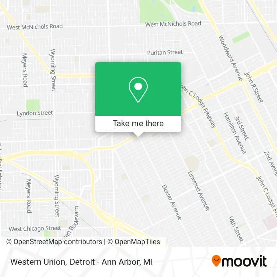 Western Union map