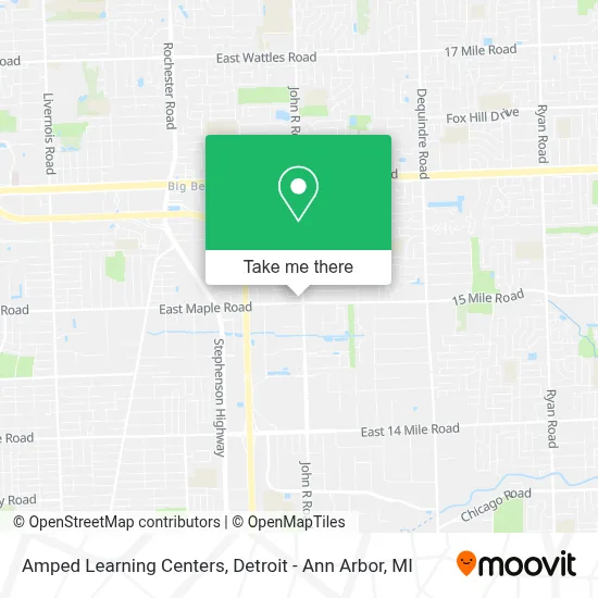 Amped Learning Centers map
