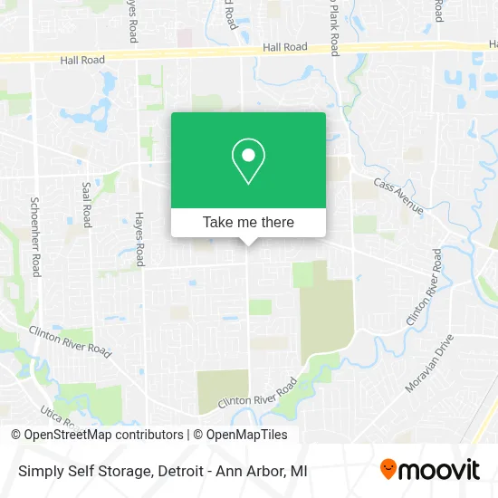 Simply Self Storage map