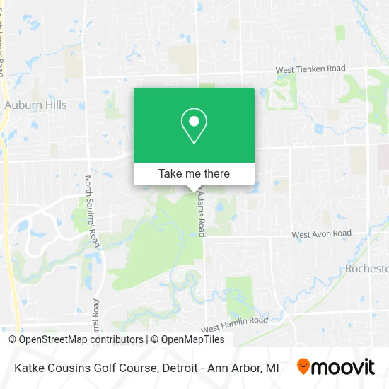 Katke Cousins Golf Course map