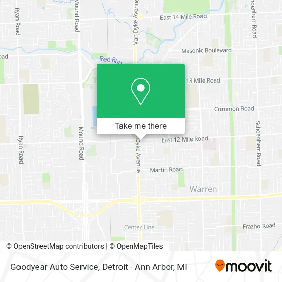 Goodyear Auto Service map