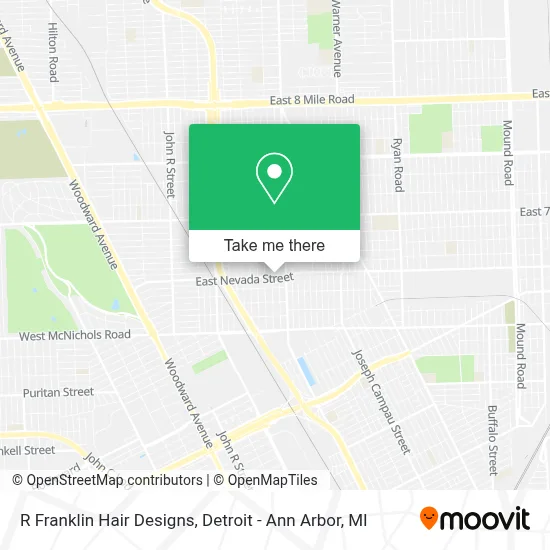 R Franklin Hair Designs map