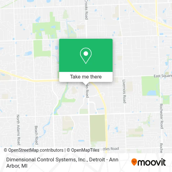 Dimensional Control Systems, Inc. map