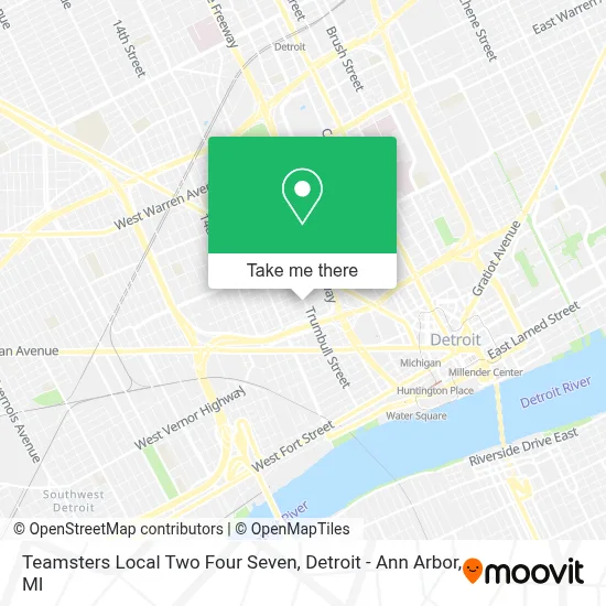 Teamsters Local Two Four Seven map
