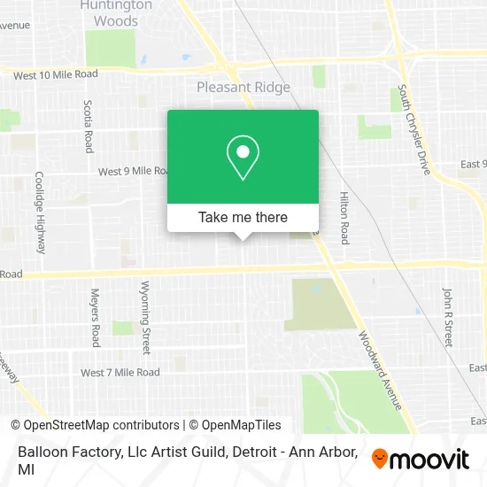Balloon Factory, Llc Artist Guild map