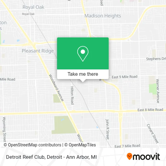 Detroit Reef Club map
