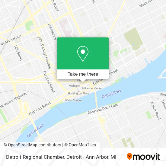 Detroit Regional Chamber map
