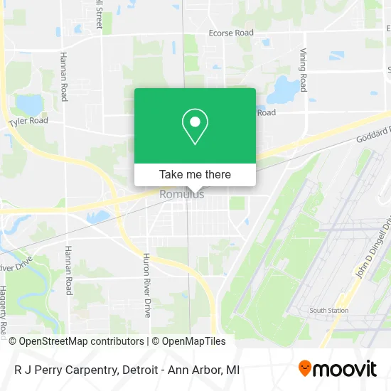 R J Perry Carpentry map