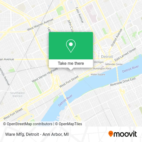 Ware Mfg map