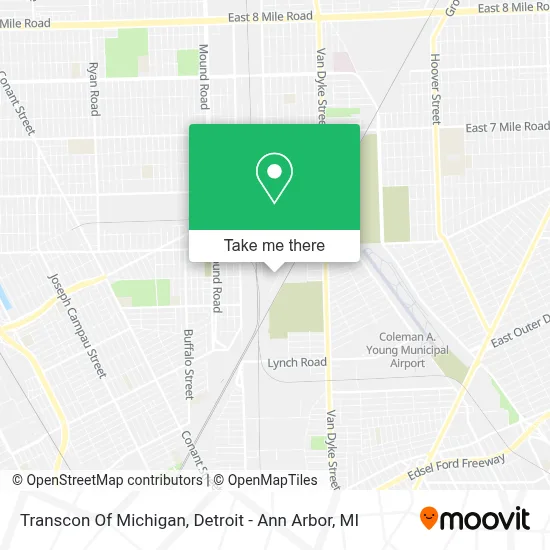 Transcon Of Michigan map