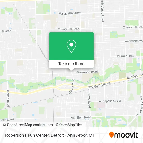 Roberson's Fun Center map