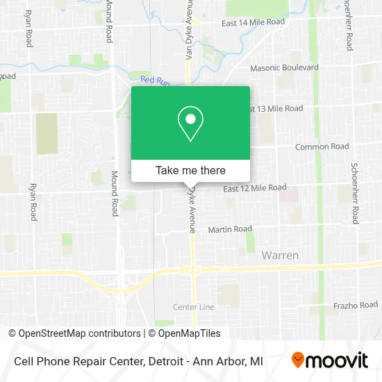 Cell Phone Repair Center map