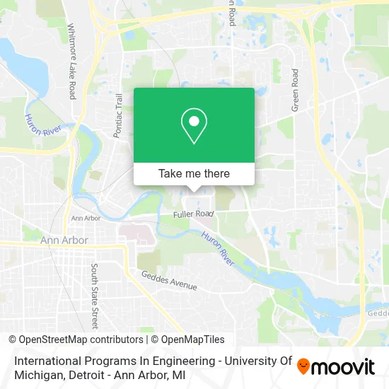 International Programs In Engineering - University Of Michigan map