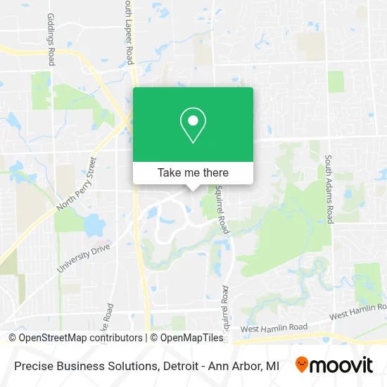 Precise Business Solutions map