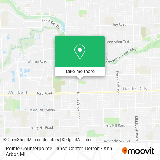Pointe Counterpointe Dance Center map