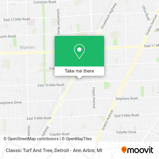 Classic Turf And Tree map