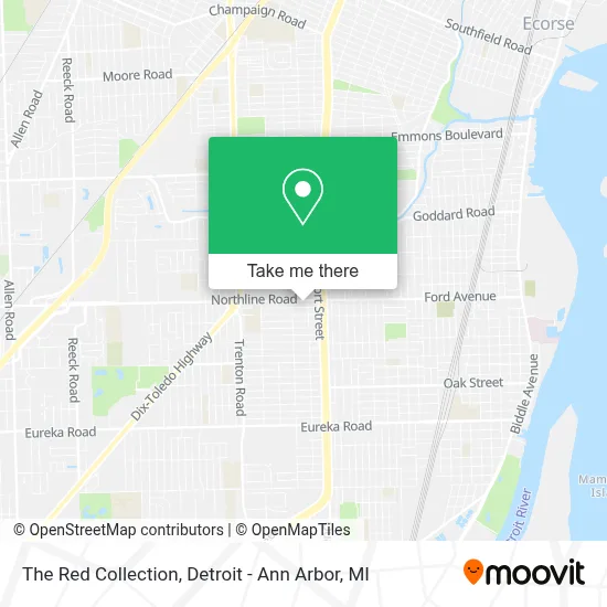The Red Collection map