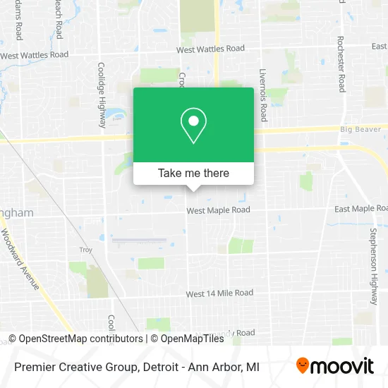 Premier Creative Group map