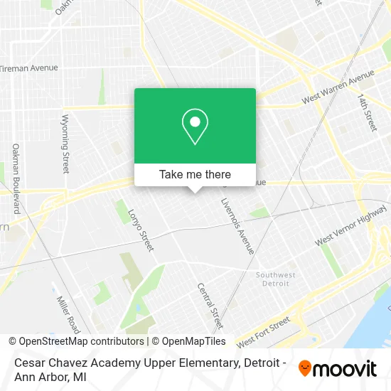 Cesar Chavez Academy Upper Elementary map