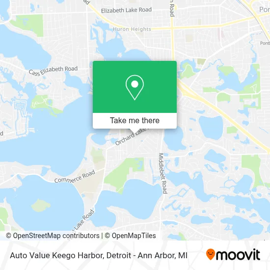 Auto Value Keego Harbor map