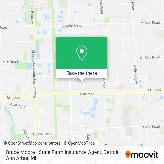 Bruce Moore - State Farm Insurance Agent map