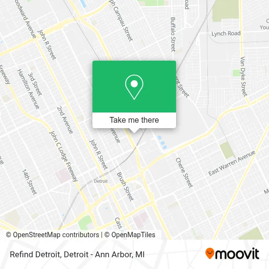 Refind Detroit map