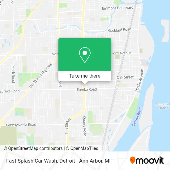 Fast Splash Car Wash map