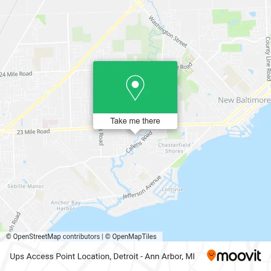 Ups Access Point Location map
