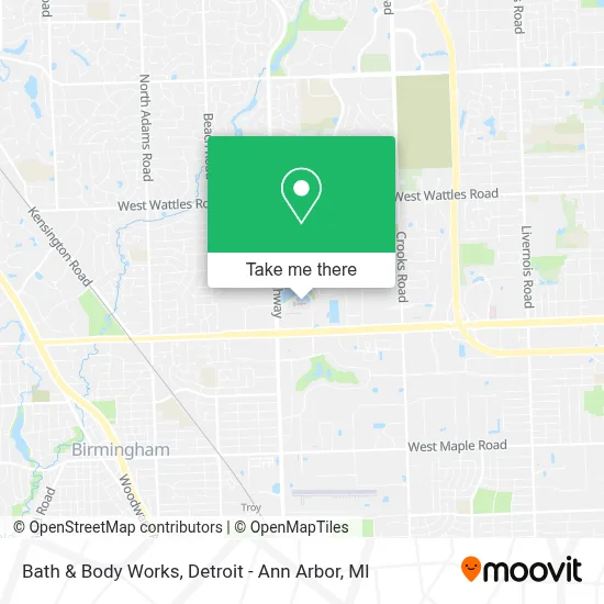 Bath & Body Works map