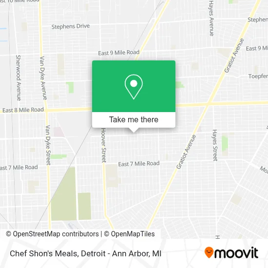 Chef Shon's Meals map