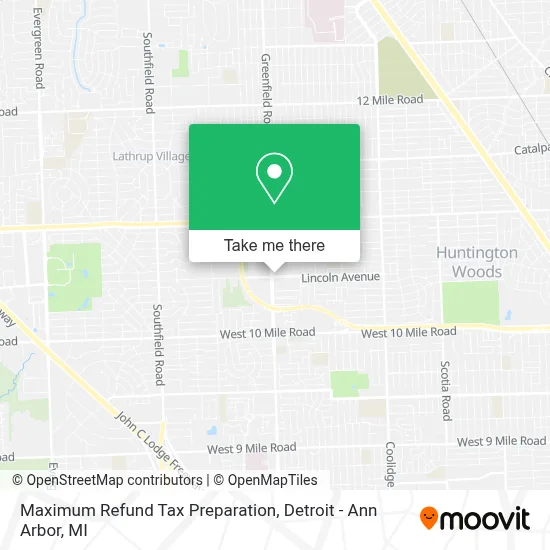 Maximum Refund Tax Preparation map
