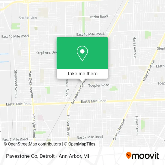 Pavestone Co map