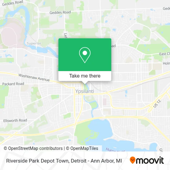 Riverside Park Depot Town map