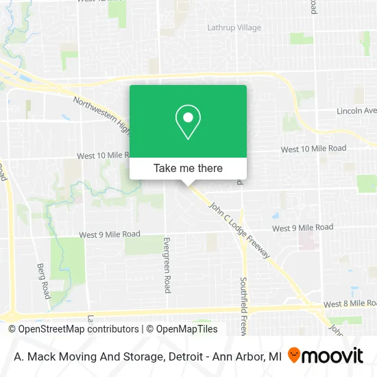 A. Mack Moving And Storage map