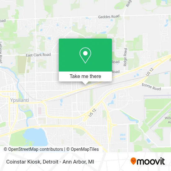 Coinstar Kiosk map