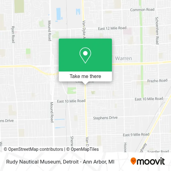 Rudy Nautical Museum map