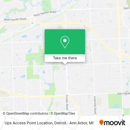 Ups Access Point Location map