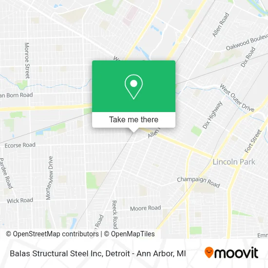 Balas Structural Steel Inc map