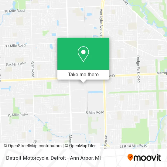 Detroit Motorcycle map