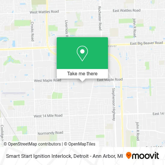 Smart Start Ignition Interlock map